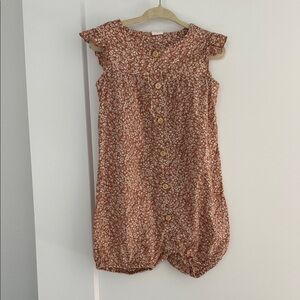 H&M Kids Brown Floral Button-Down Shirt